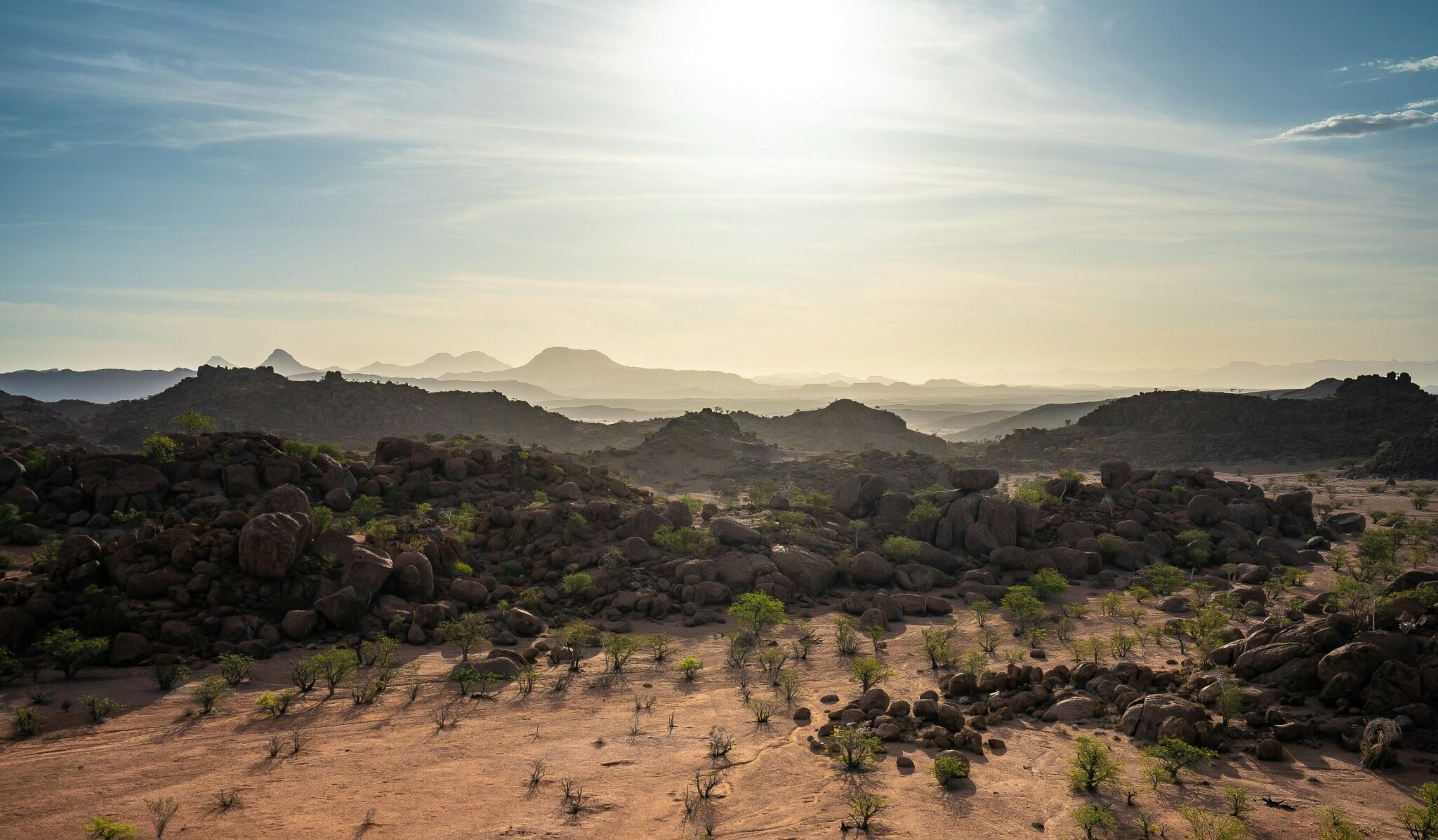 Rocky Damaraland landscape in northwestern Namibia